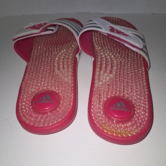 Adidas Slide Sandals - Pink and White - Picture 3 of 6